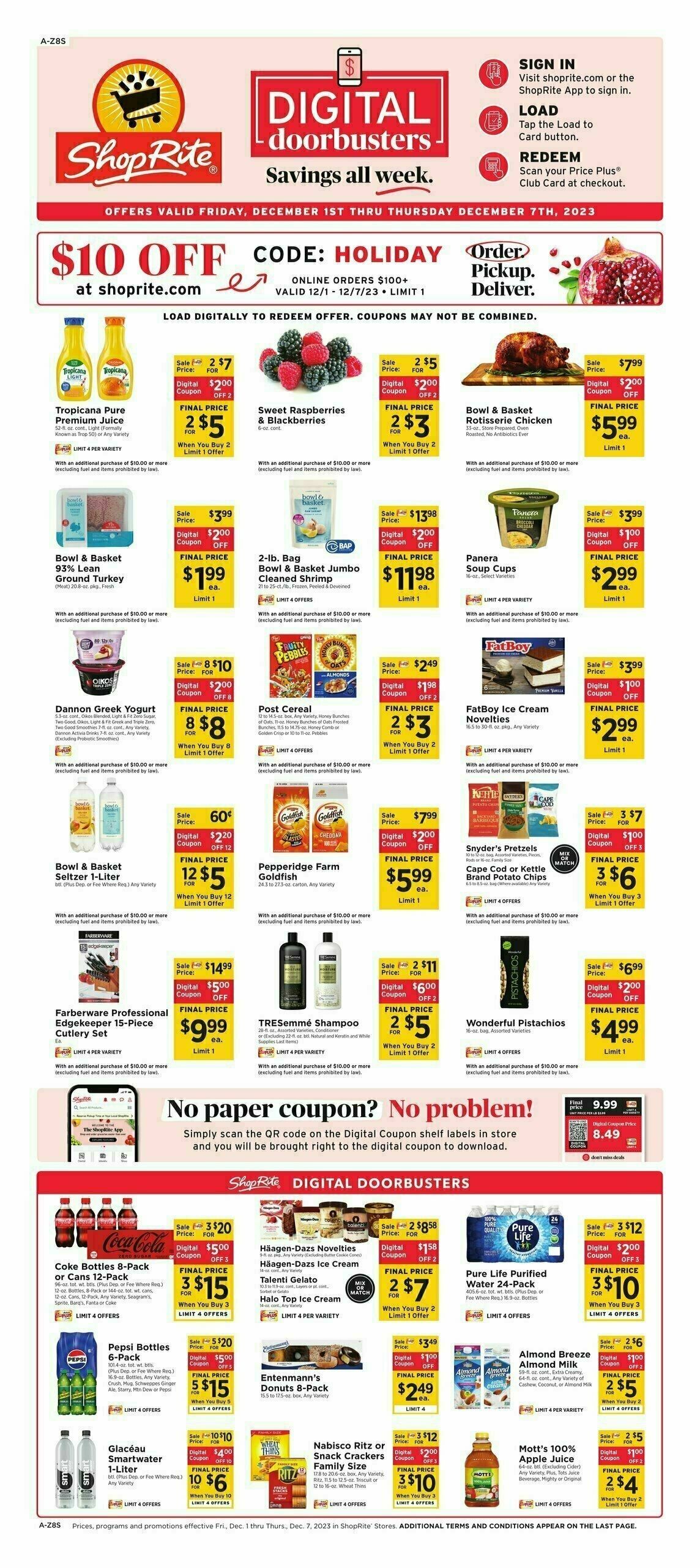 ShopRite Weekly Ad from December 1