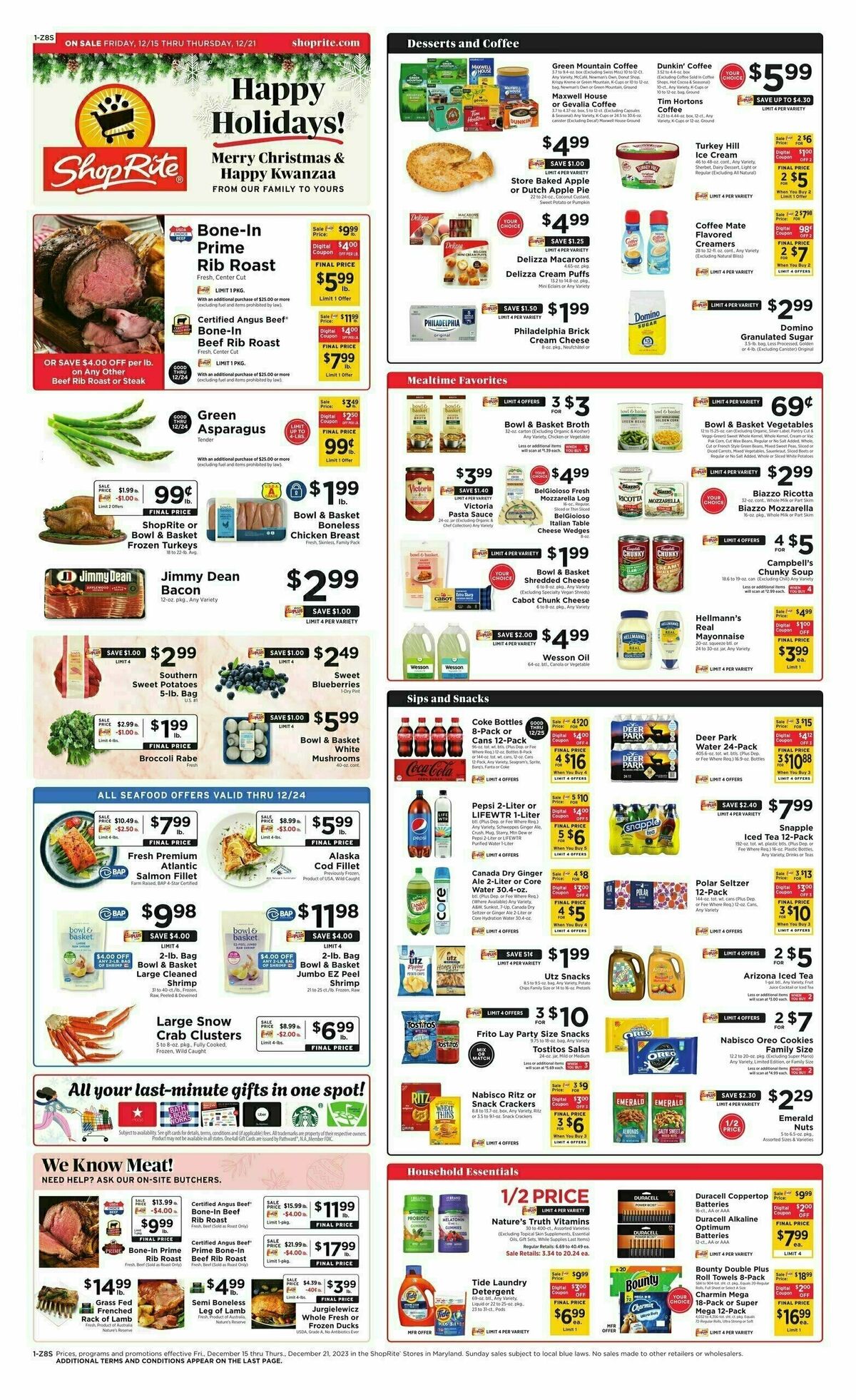 ShopRite Weekly Ad from December 15