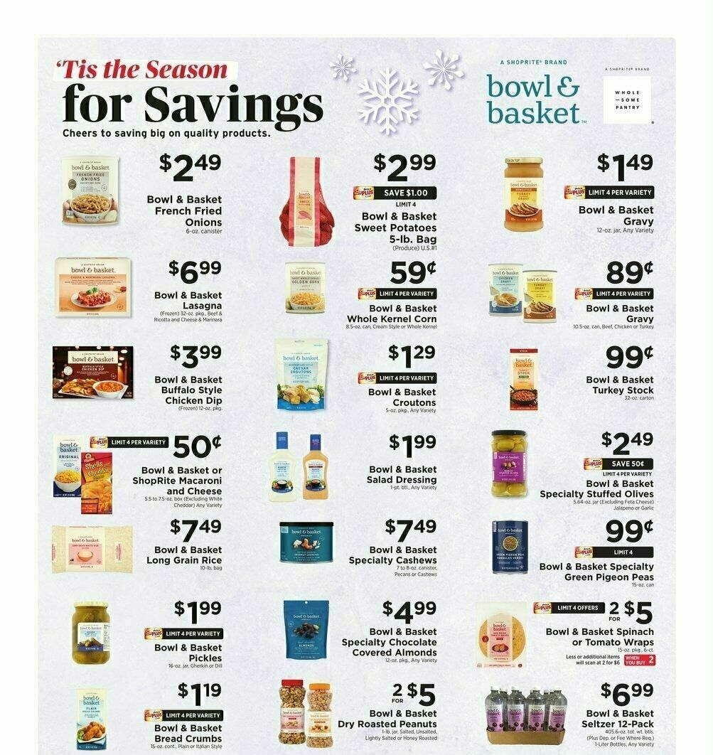 ShopRite Season For Savings Weekly Ad from December 15