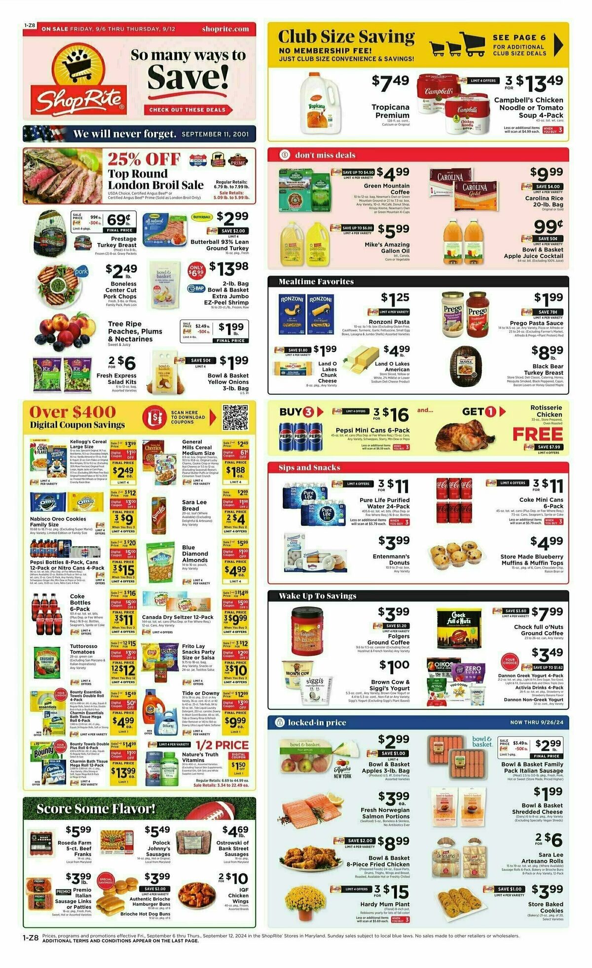 ShopRite Weekly Ad from September 6