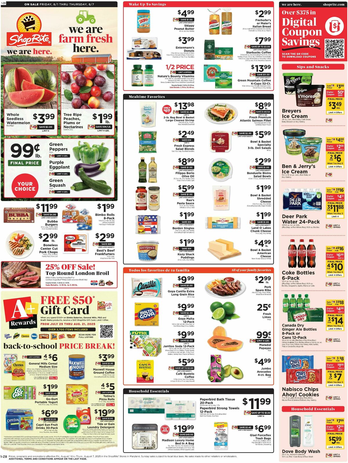 ShopRite Weekly Ad from August 1