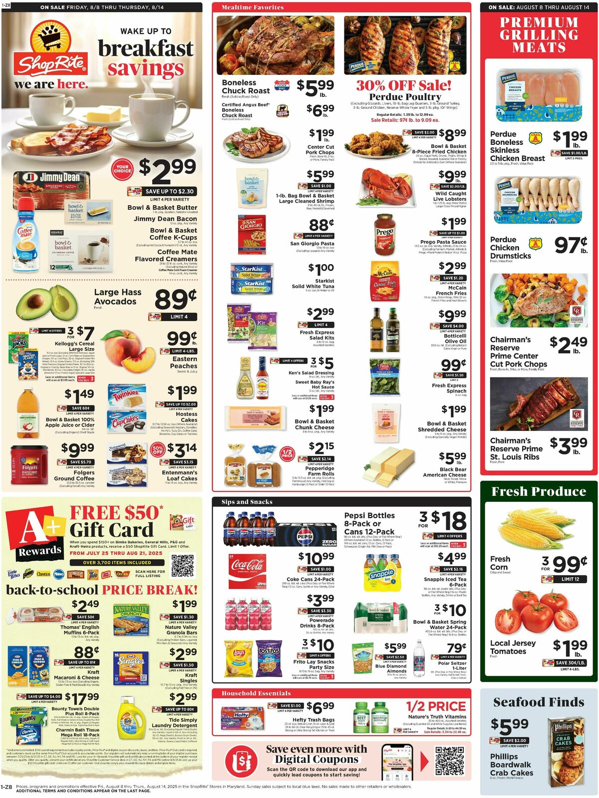 ShopRite Weekly Ad from August 8