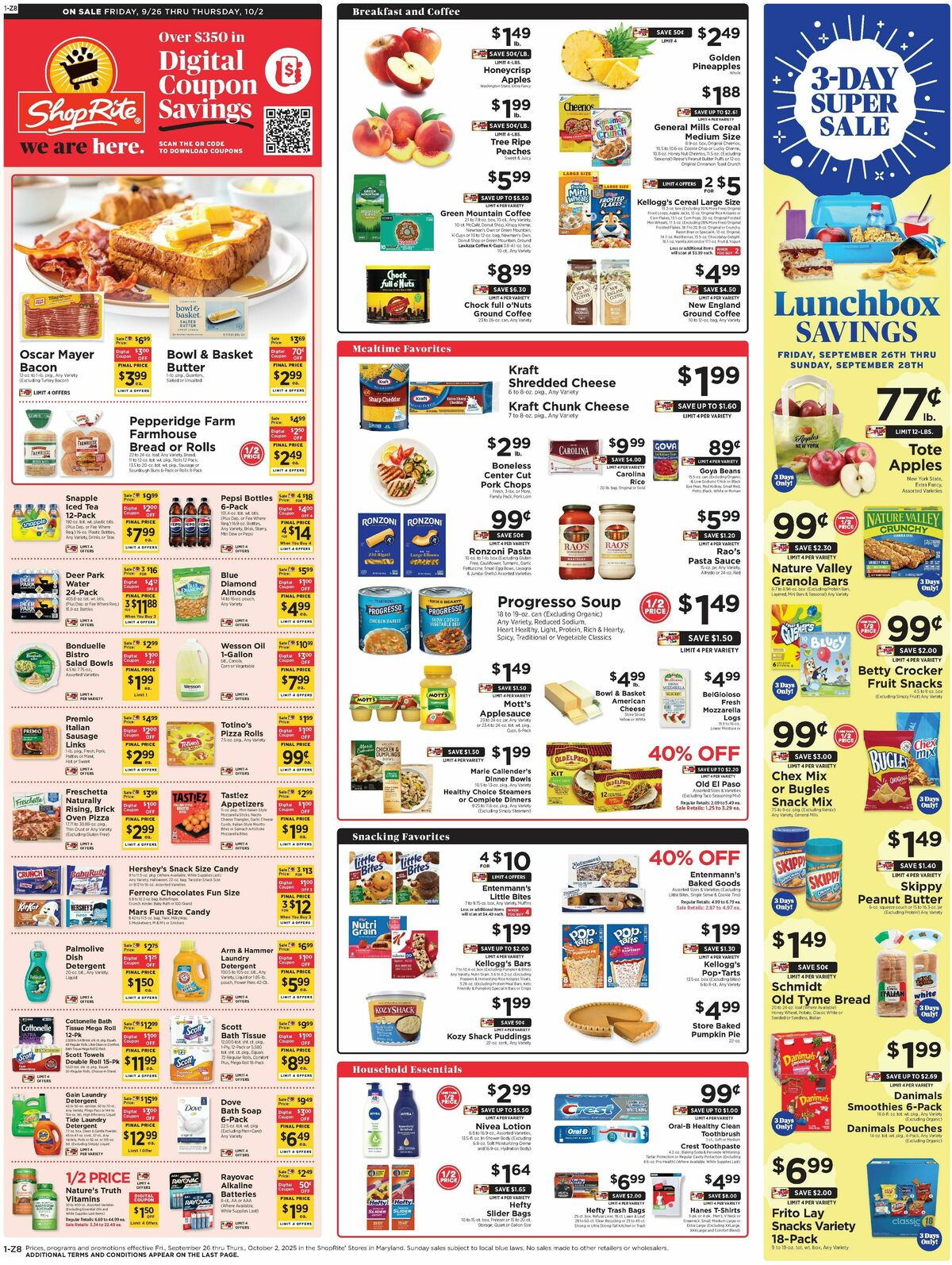 ShopRite Weekly Ad from September 26