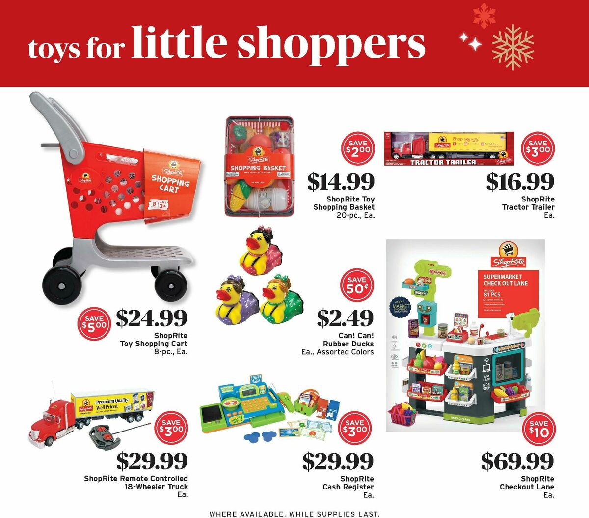 ShopRite Holiday Toy Catalog Weekly Ad from October 31