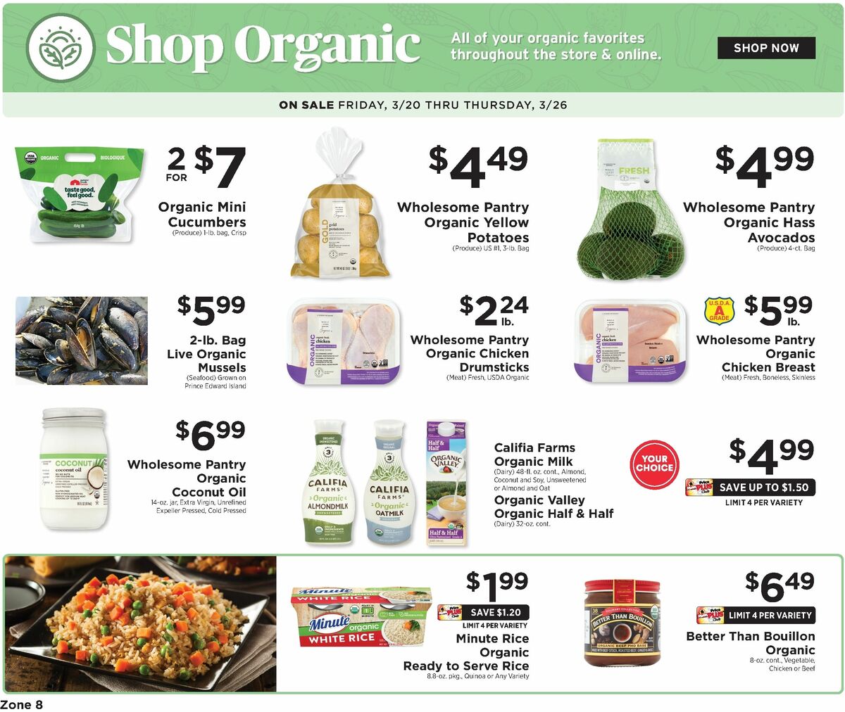 ShopRite Shop Organic Weekly Ad from March 20