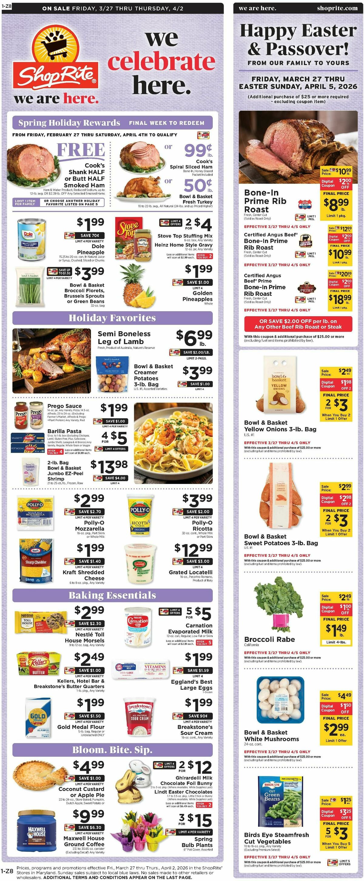 ShopRite Weekly Ad from March 27