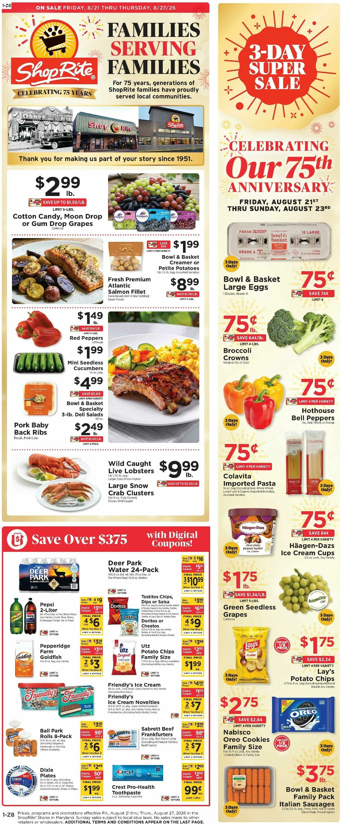 ShopRite Weekly Ad from August 21