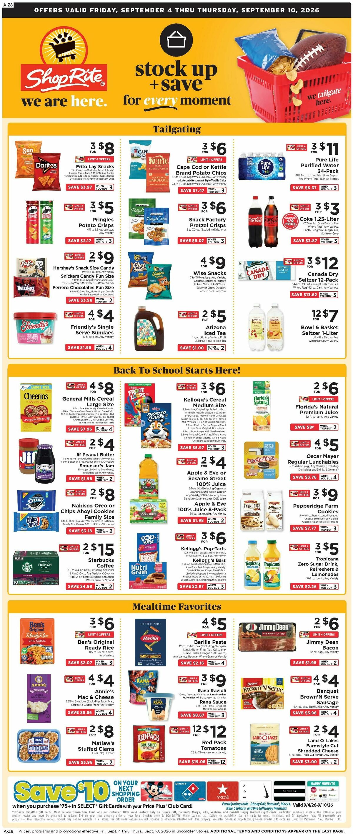 ShopRite Weekly Ad from September 4