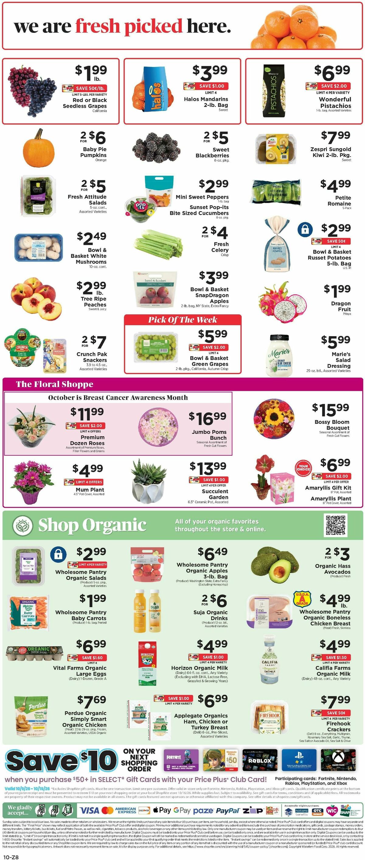 ShopRite Weekly Ad from October 9