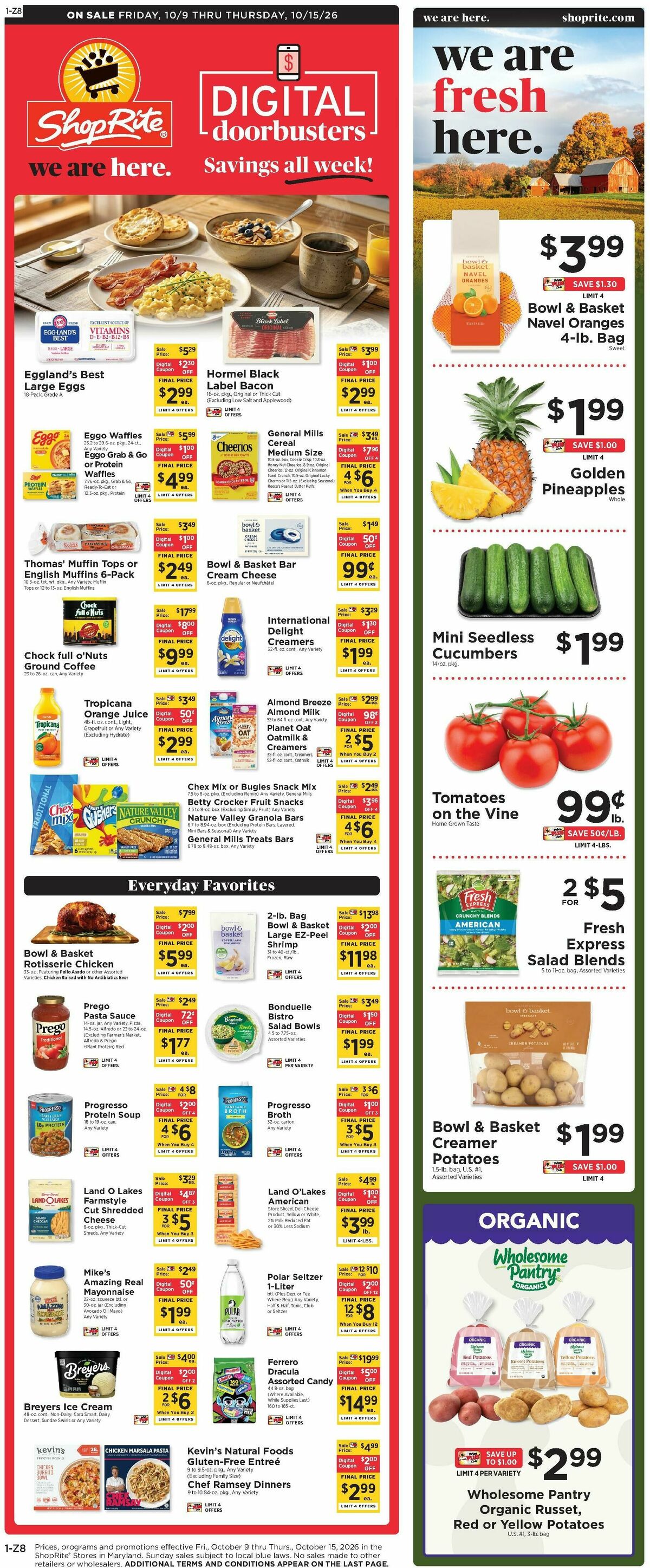 ShopRite Weekly Ad from October 9