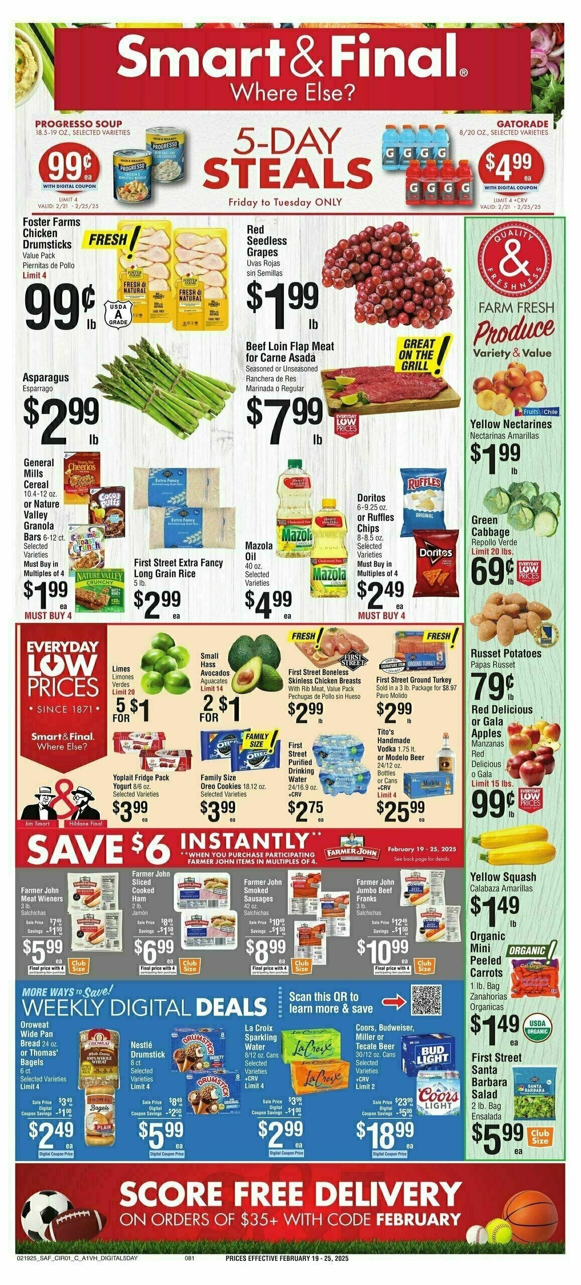 Smart & Final Presidents' Day Home Sale Weekly Ad from February 19