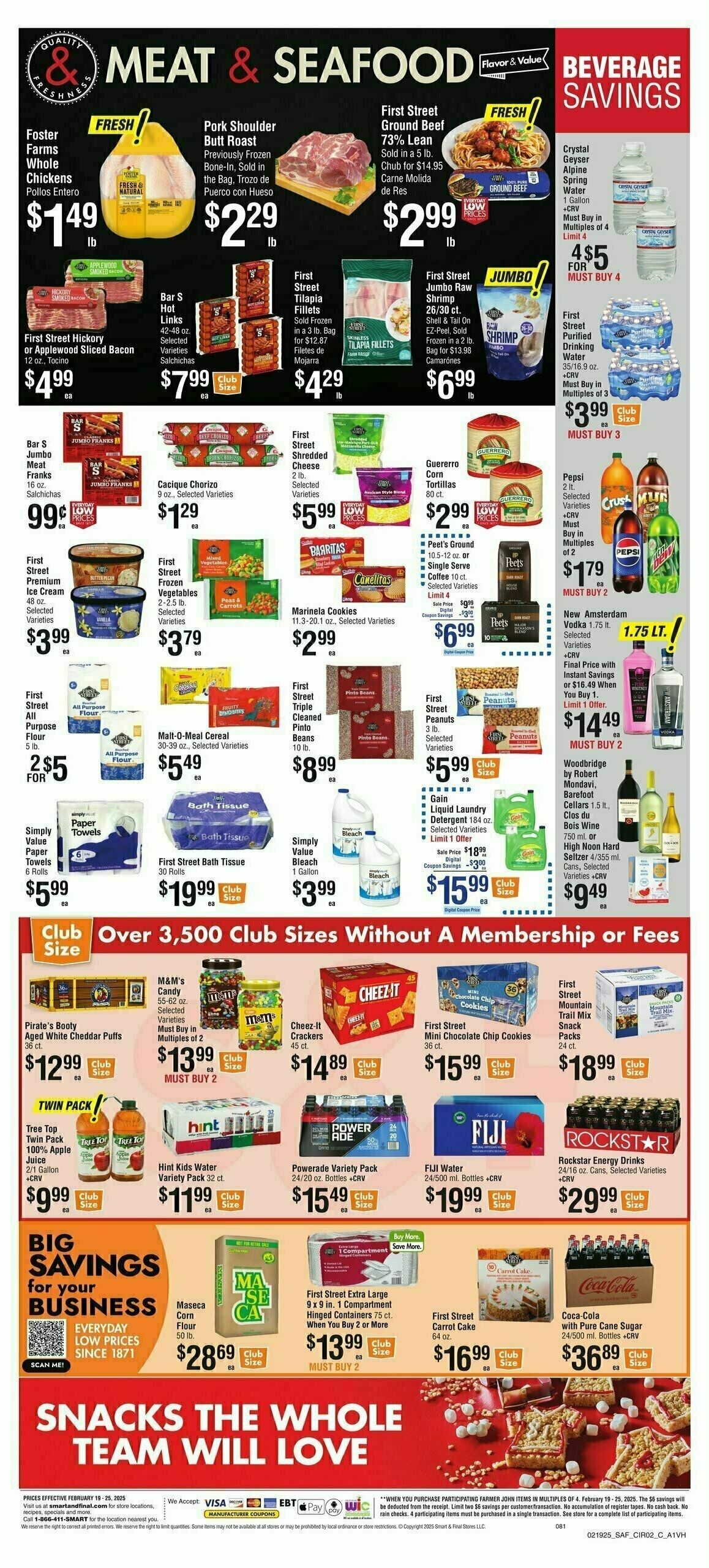 Smart & Final Presidents' Day Home Sale Weekly Ad from February 19