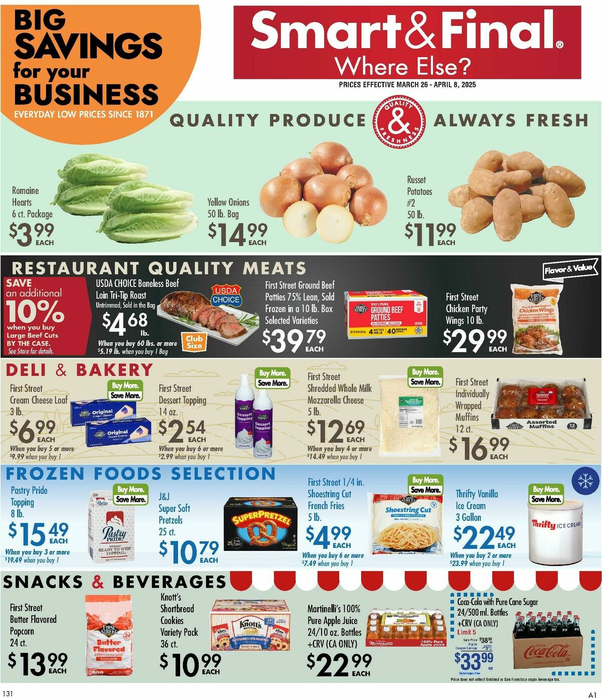 Smart & Final Business & Club Savings Weekly Ad from March 26