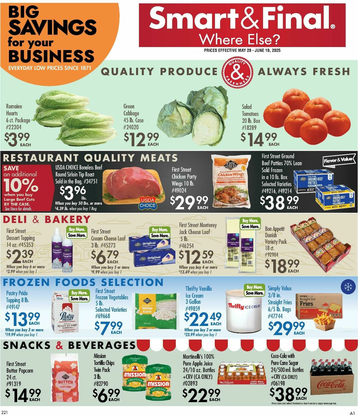 Smart & Final Business & Club Savings Weekly Ad from May 28