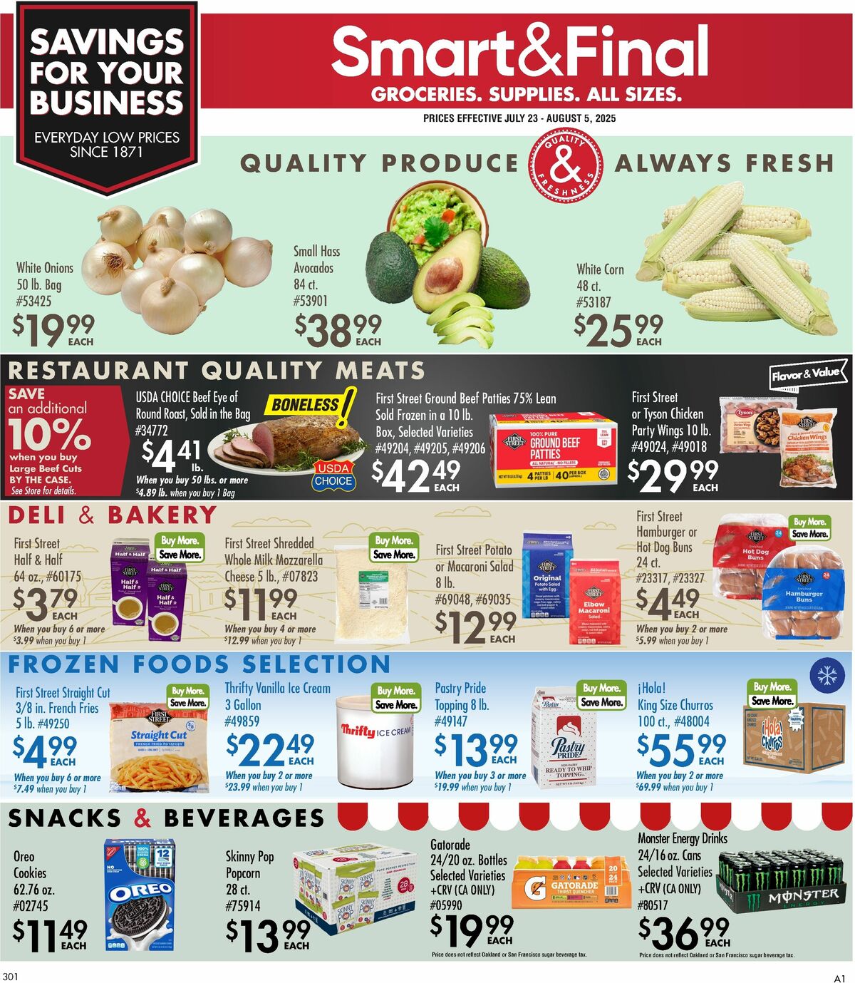 Smart & Final Business & Club Savings Weekly Ad from July 23