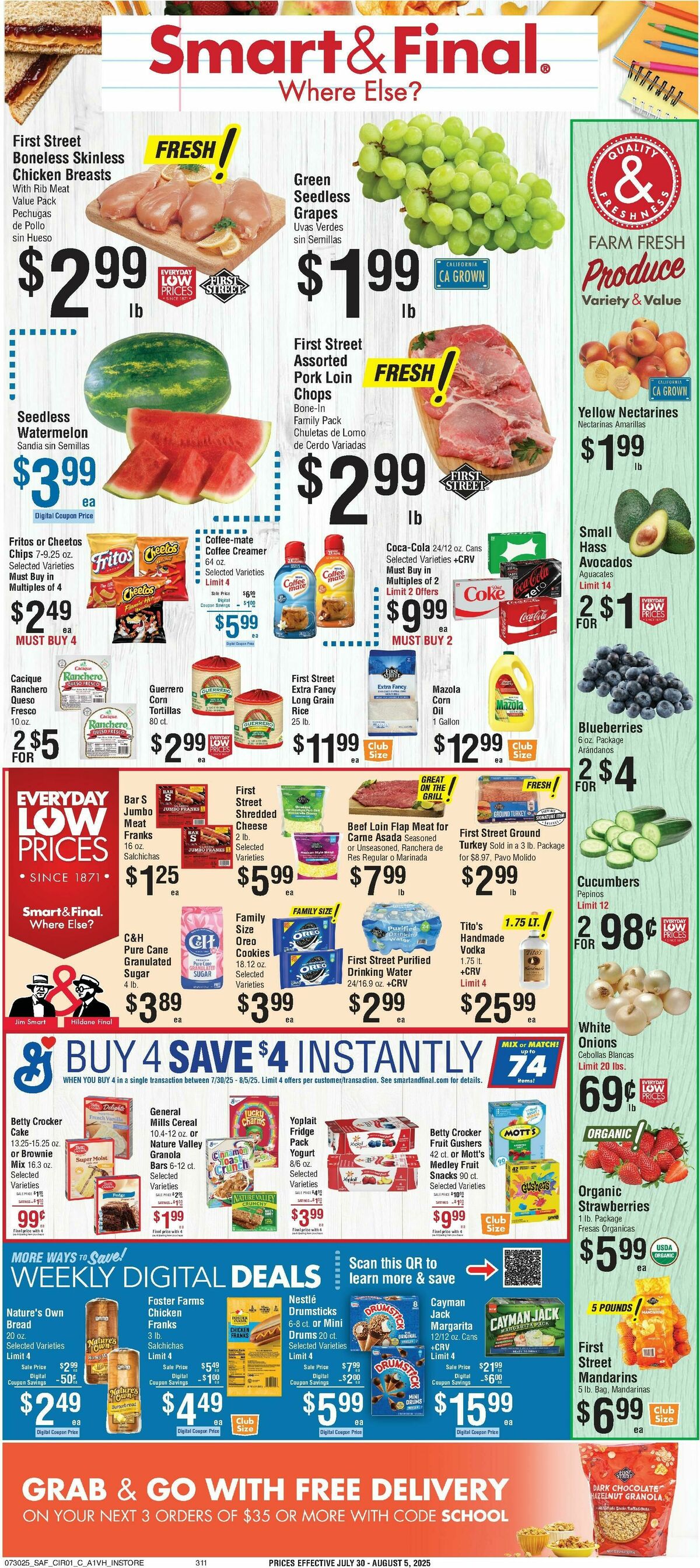 Smart & Final Weekly Ad from July 30