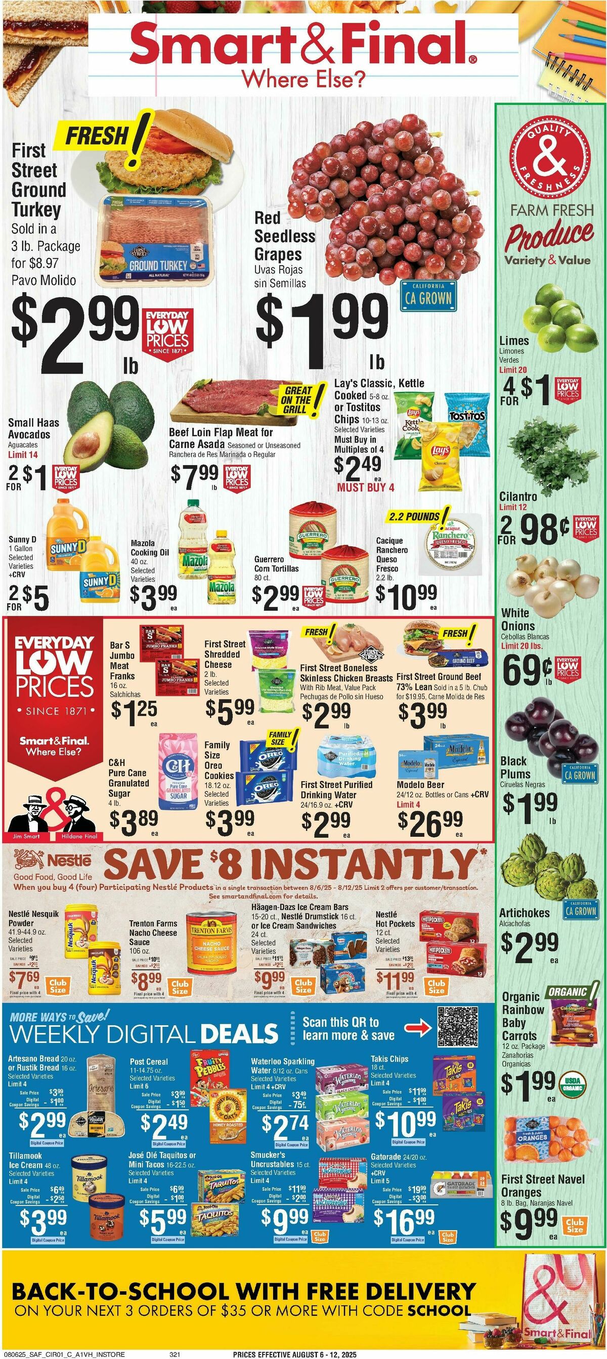 Smart & Final Weekly Ad from August 6