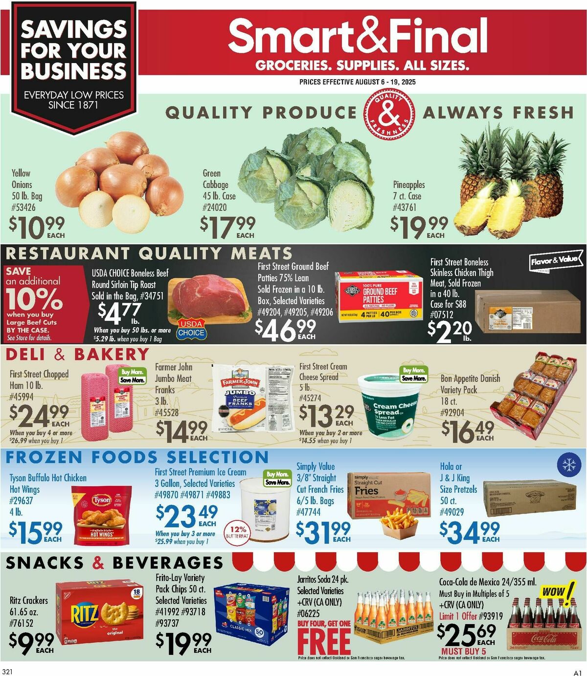 Smart & Final Business & Club Savings Weekly Ad from August 6