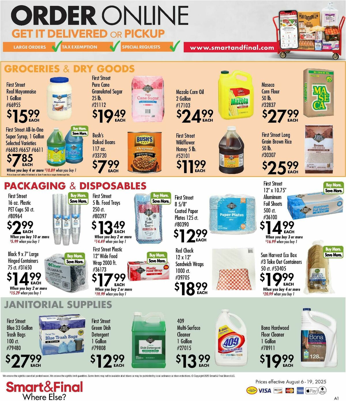 Smart & Final Business & Club Savings Weekly Ad from August 6