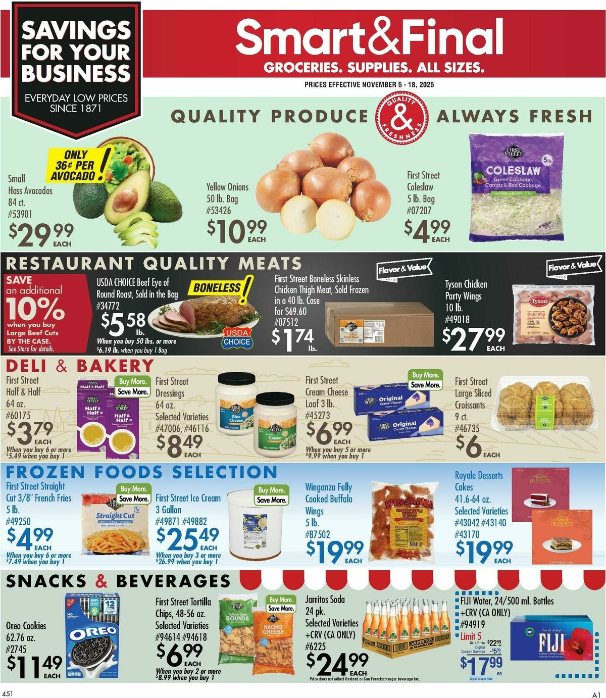 Smart & Final Business & Club Savings Weekly Ad from November 5