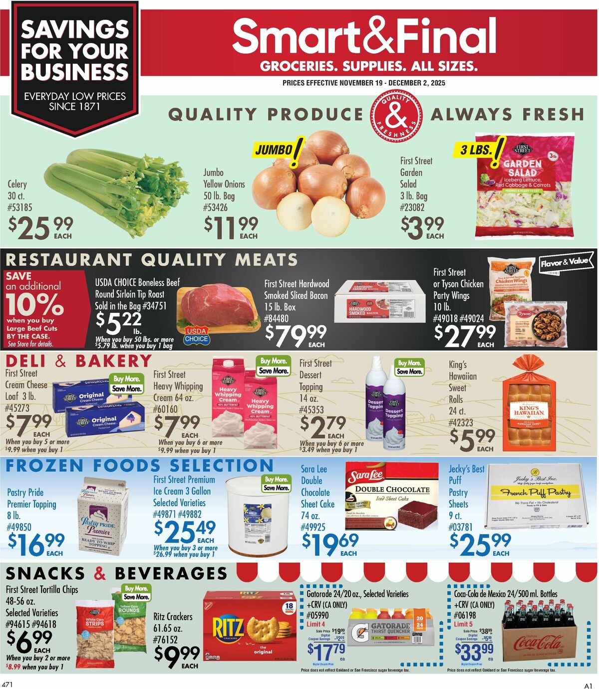 Smart & Final Business & Club Savings Weekly Ad from November 19