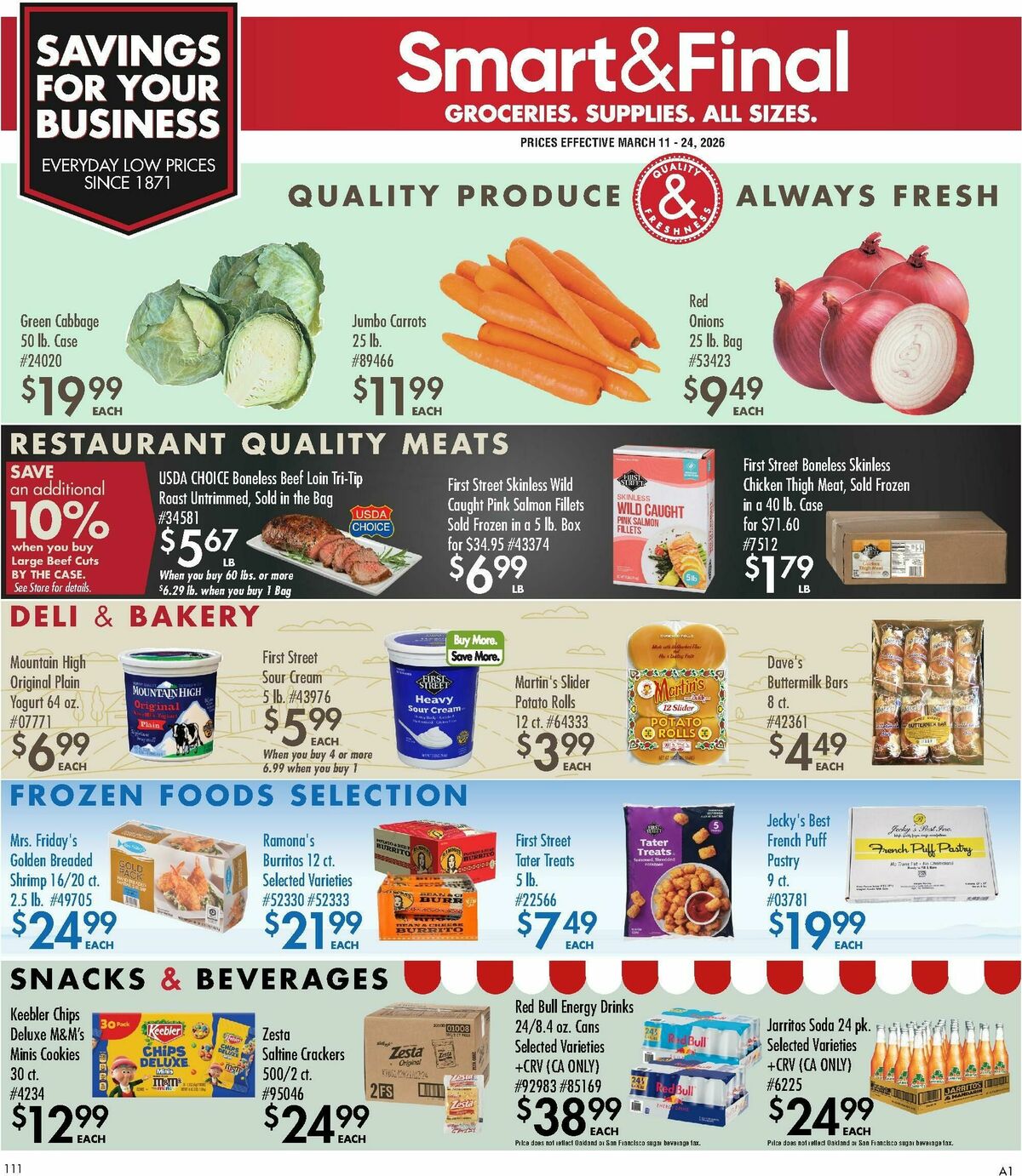 Smart & Final Business & Club Savings Weekly Ad from March 11