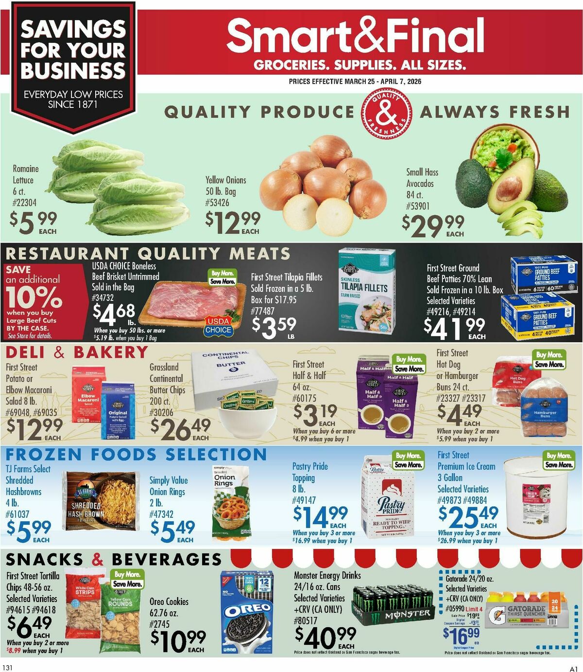 Smart & Final Business & Club Savings Weekly Ad from March 25