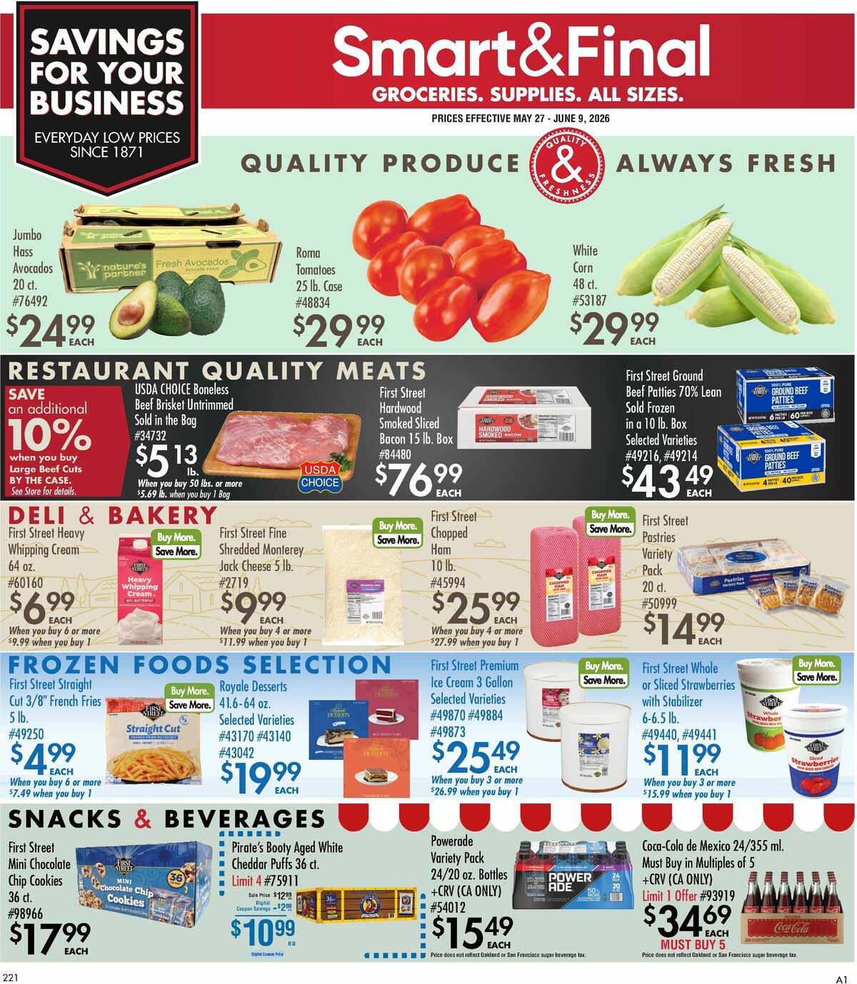 Smart & Final Business & Club Savings Weekly Ad from May 27