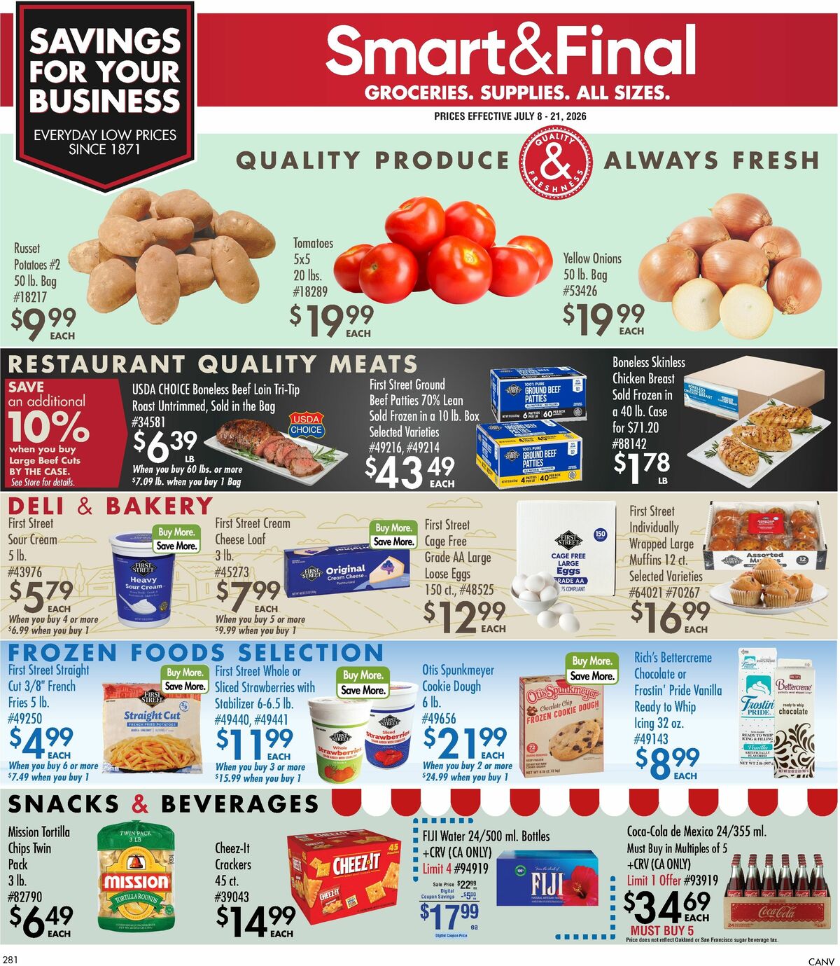 Smart & Final Business & Club Savings Weekly Ad from July 8