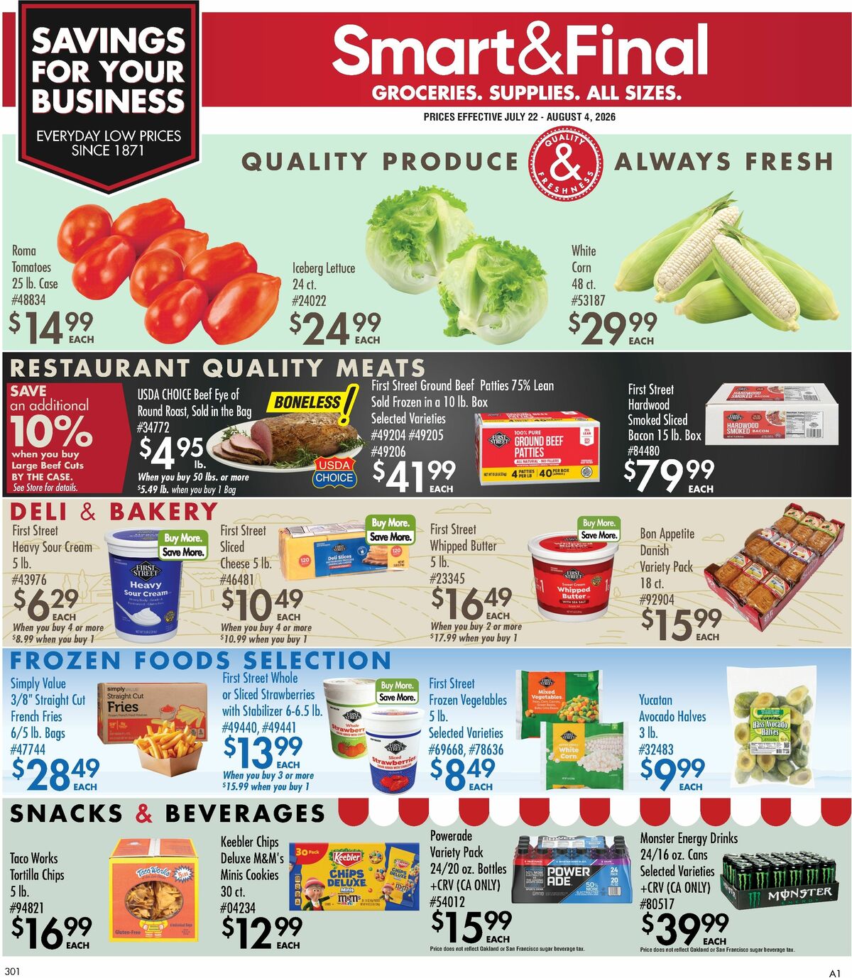Smart & Final Business & Club Savings Weekly Ad from July 22