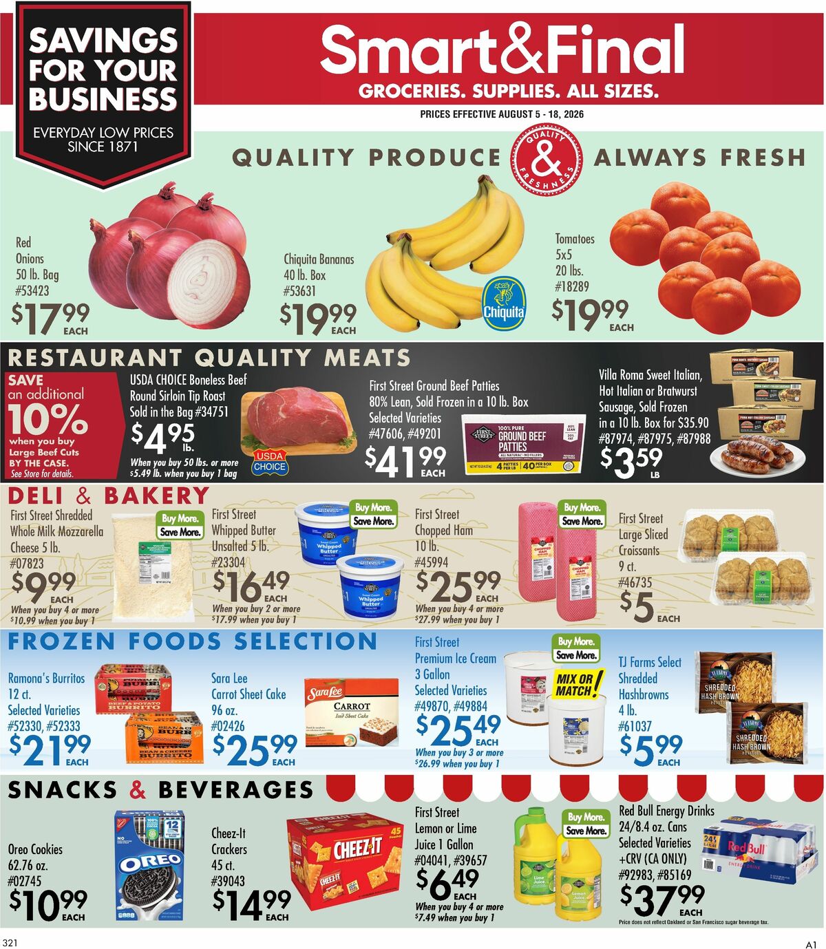 Smart & Final Business & Club Savings Weekly Ad from August 5
