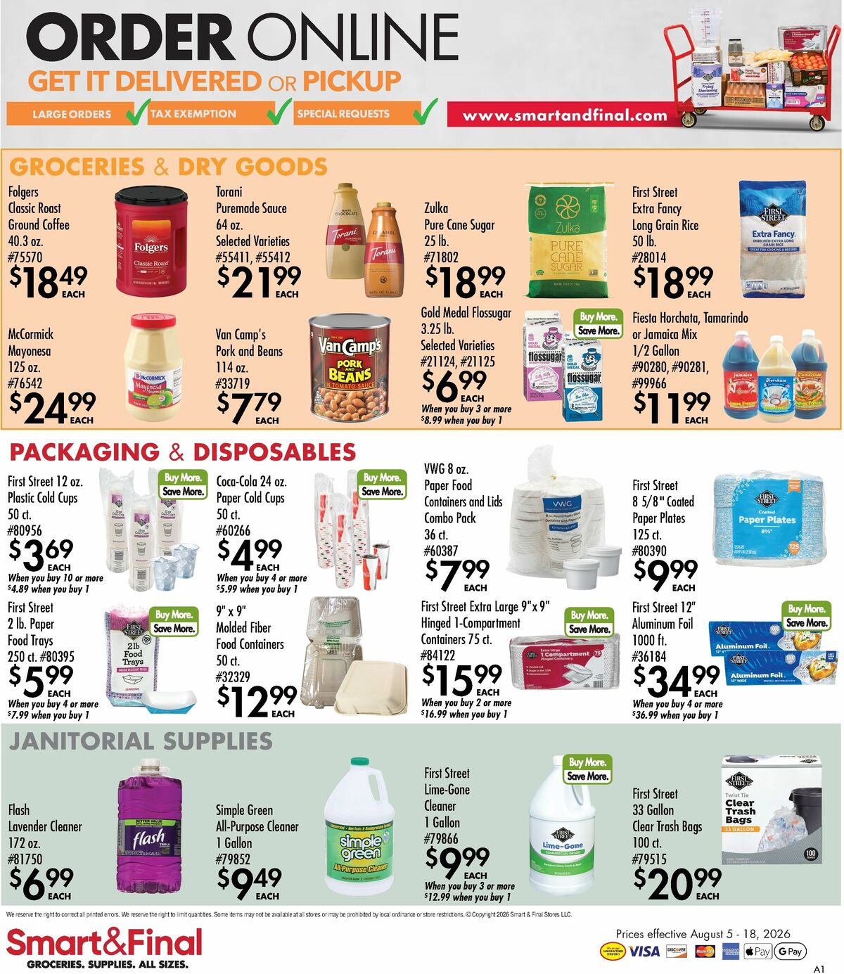 Smart & Final Business & Club Savings Weekly Ad from August 5