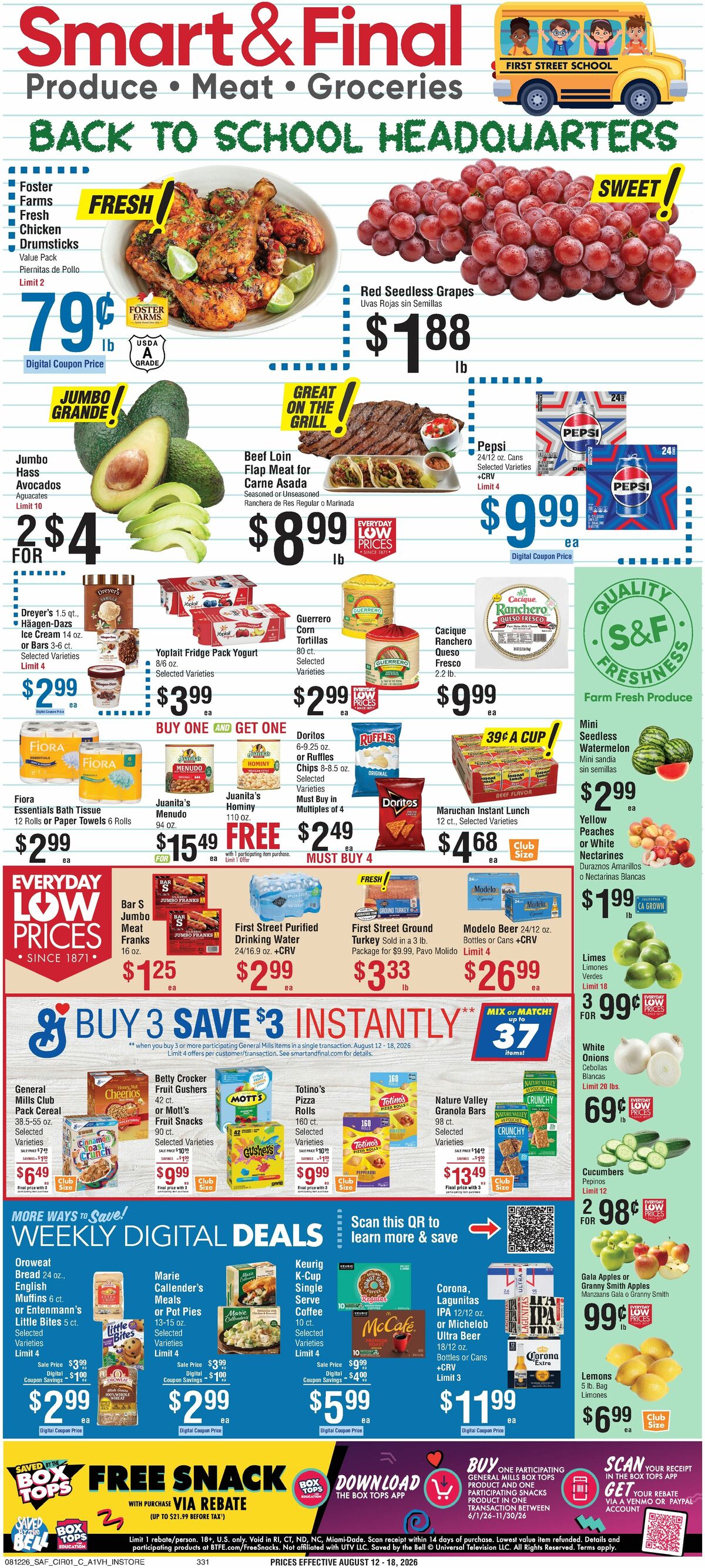 Smart & Final Weekly Ad from August 12