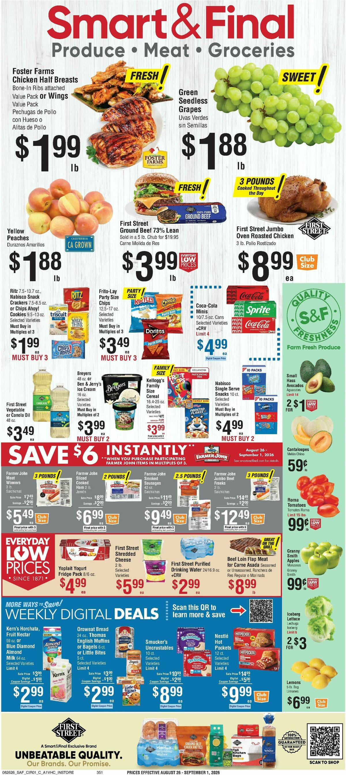 Smart & Final Weekly Ad from August 26