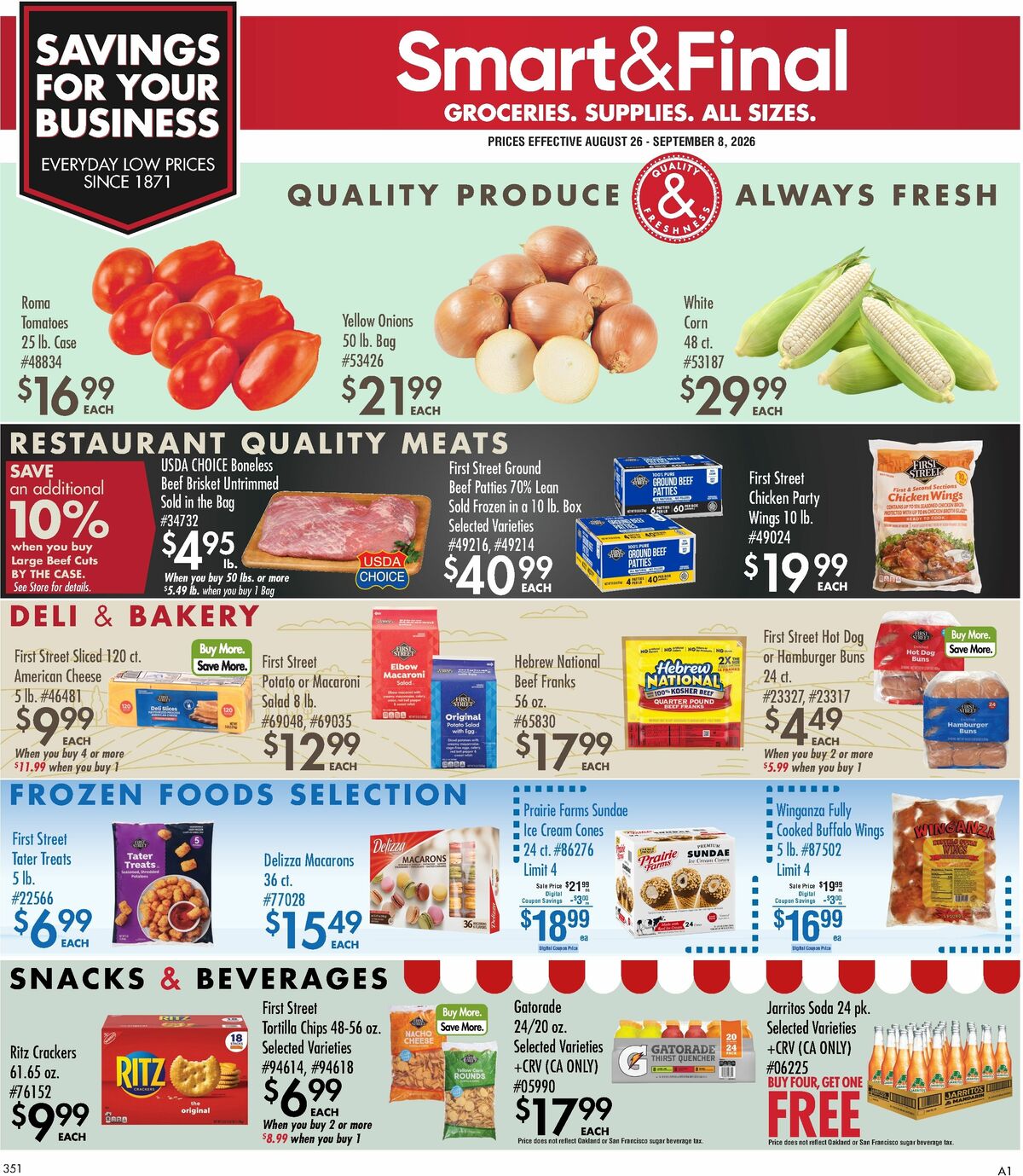 Smart & Final Business & Club Savings Weekly Ad from August 26