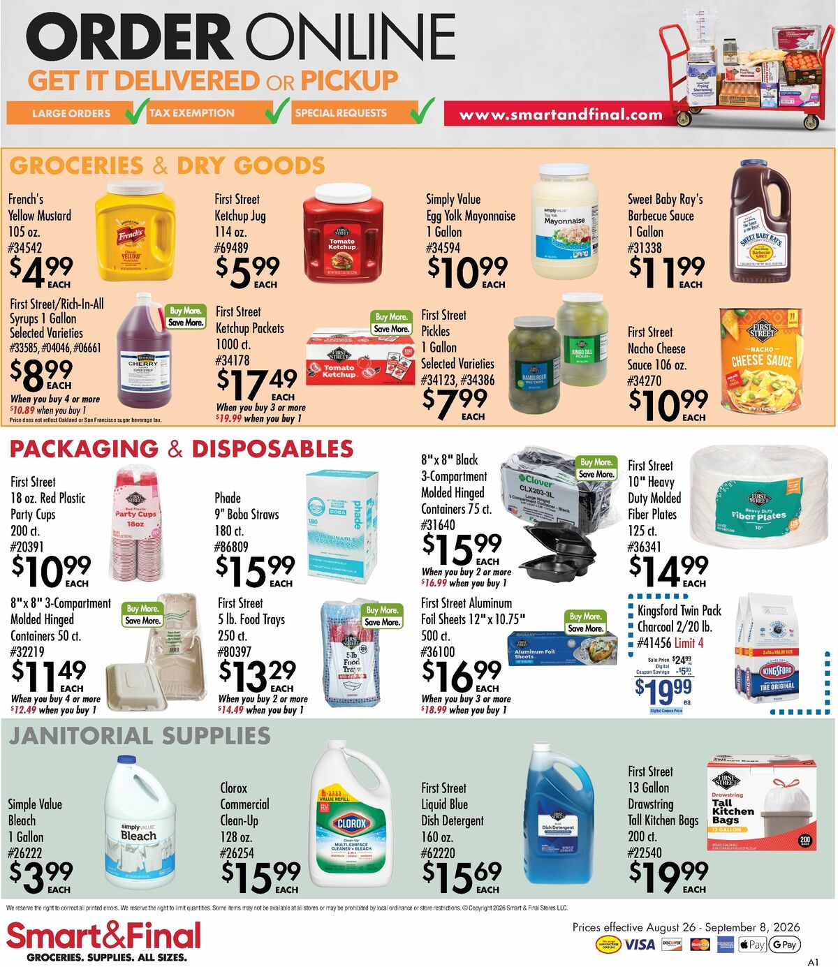 Smart & Final Business & Club Savings Weekly Ad from August 26