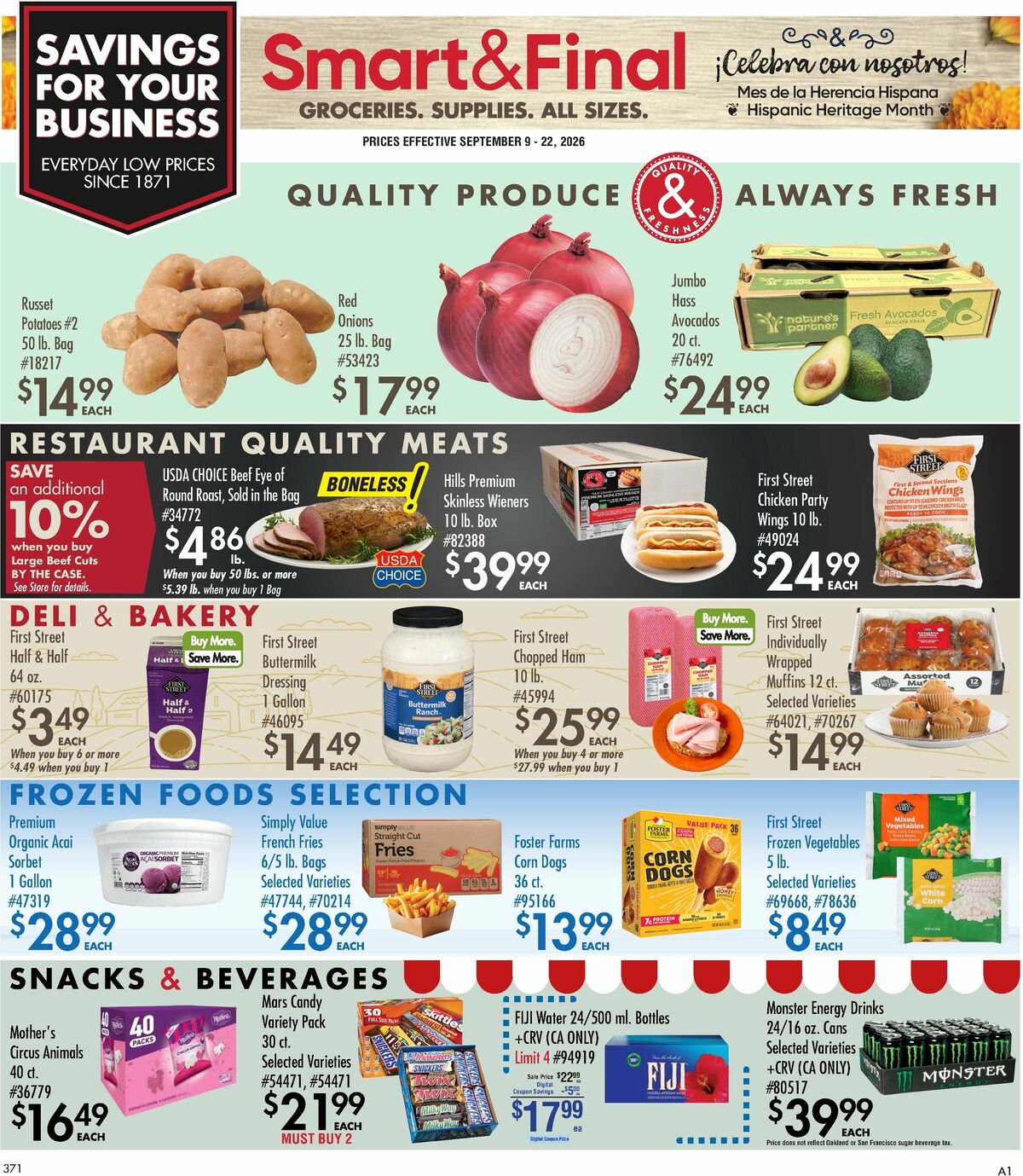 Smart & Final Bussines & Club Savings Weekly Ad from September 9