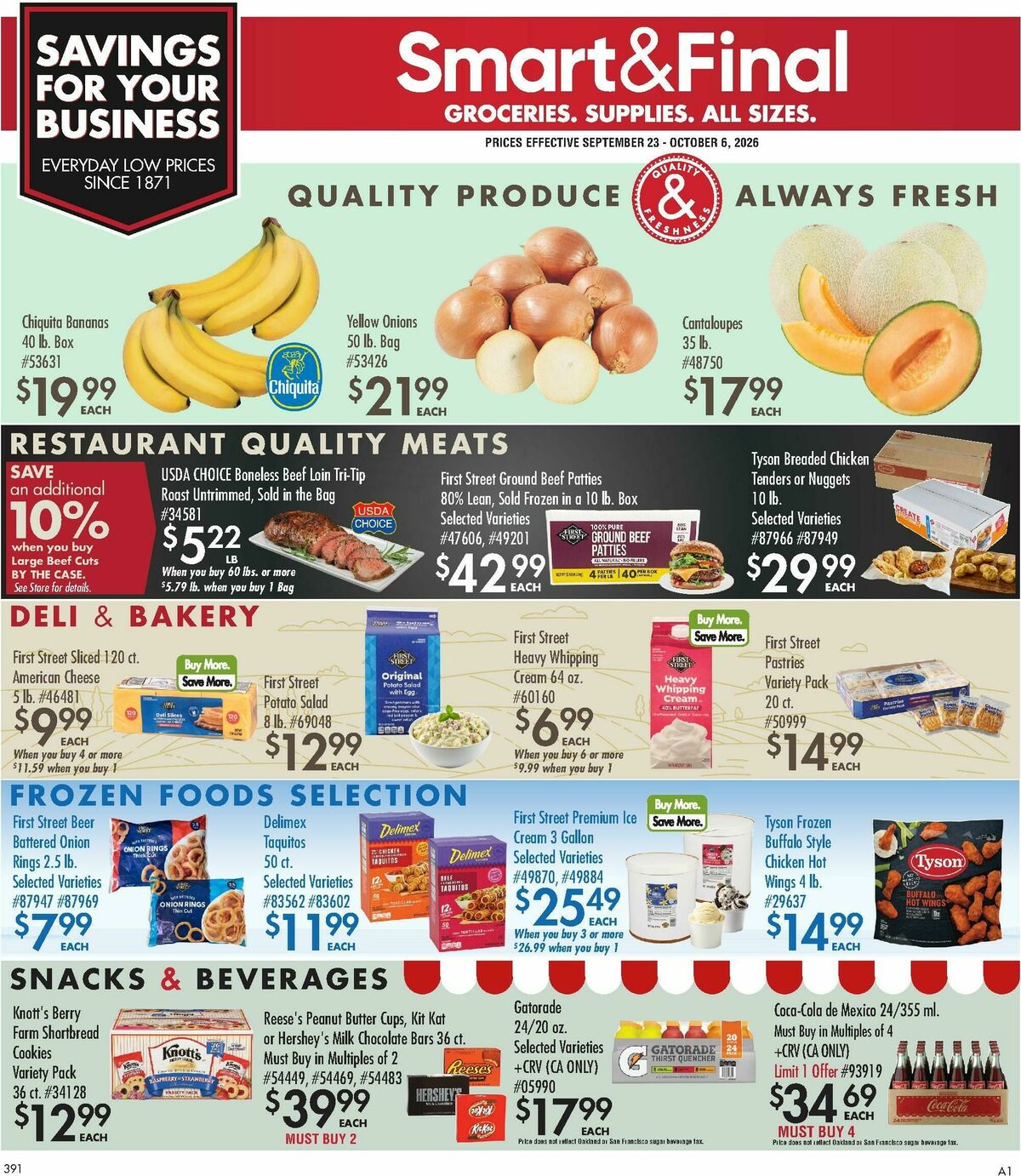 Smart & Final Business & Club Savings Weekly Ad from September 23