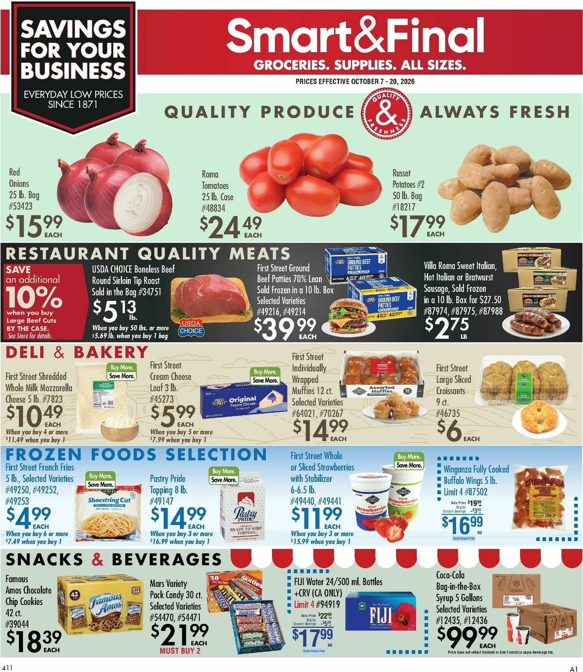 Smart & Final Business & Club Savings Weekly Ad from October 7