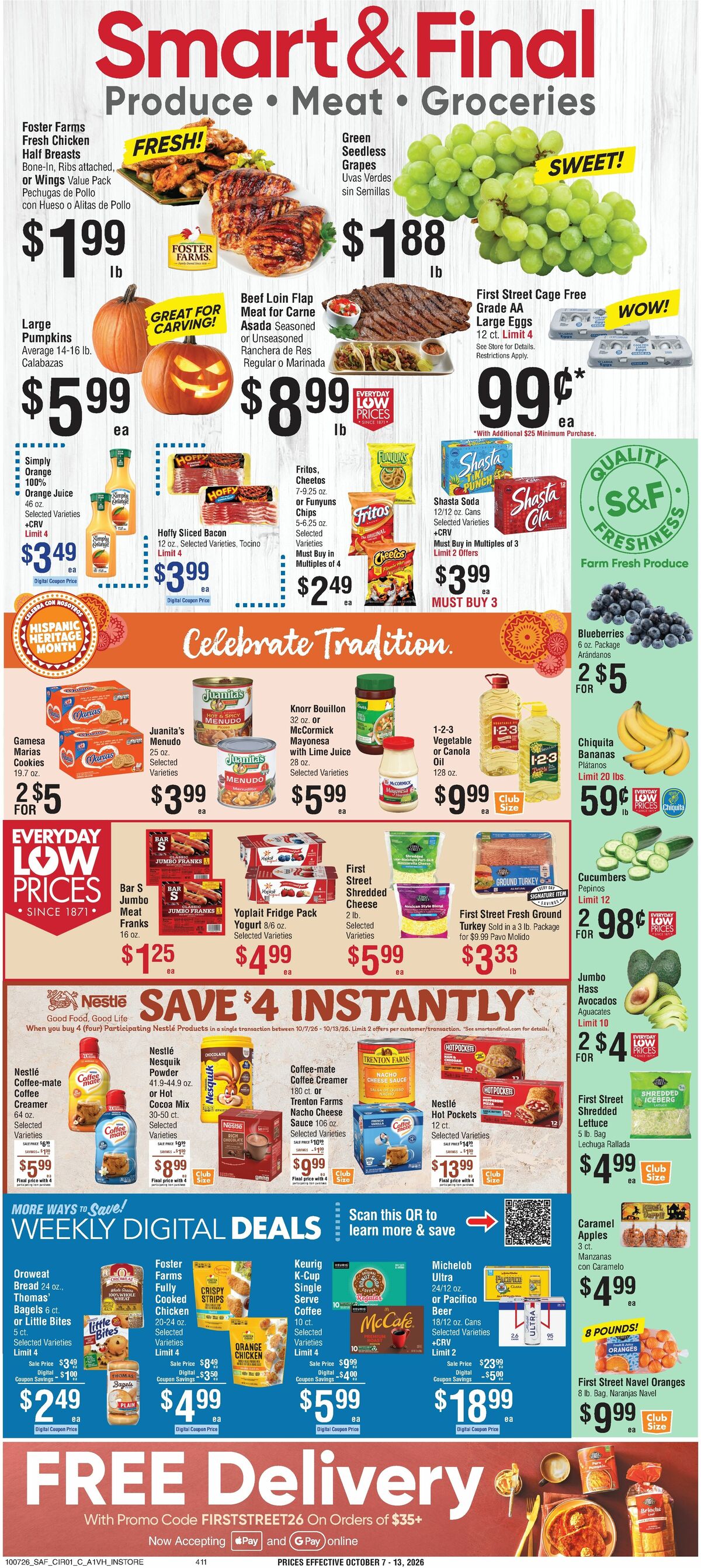Smart & Final Weekly Ad from October 7