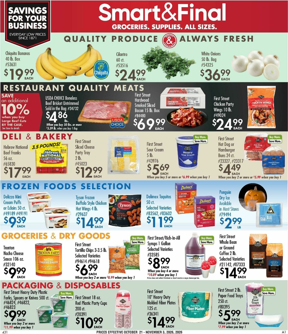 Smart & Final Business & Club Savings Weekly Ad from October 21