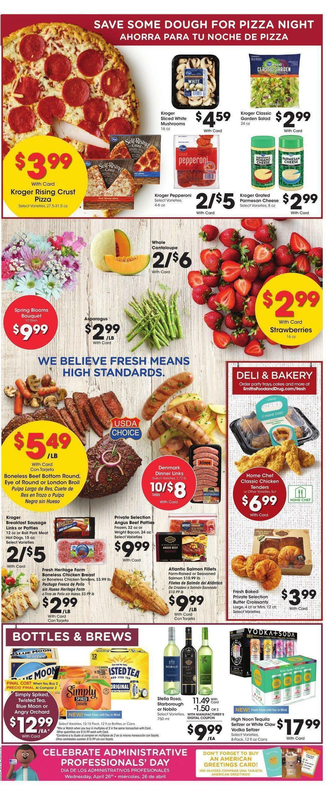 Smith's Weekly Ad from April 19