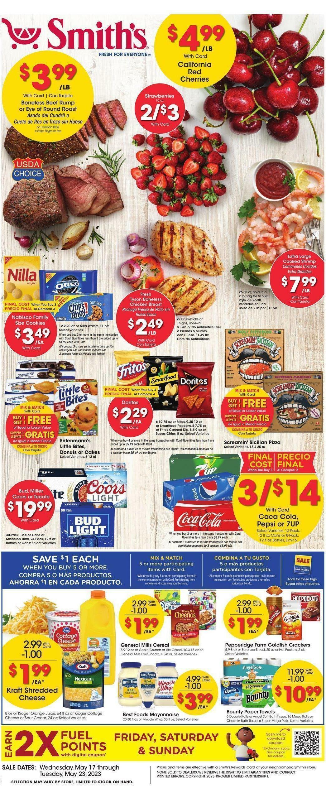 Smith's Weekly Ad from May 17