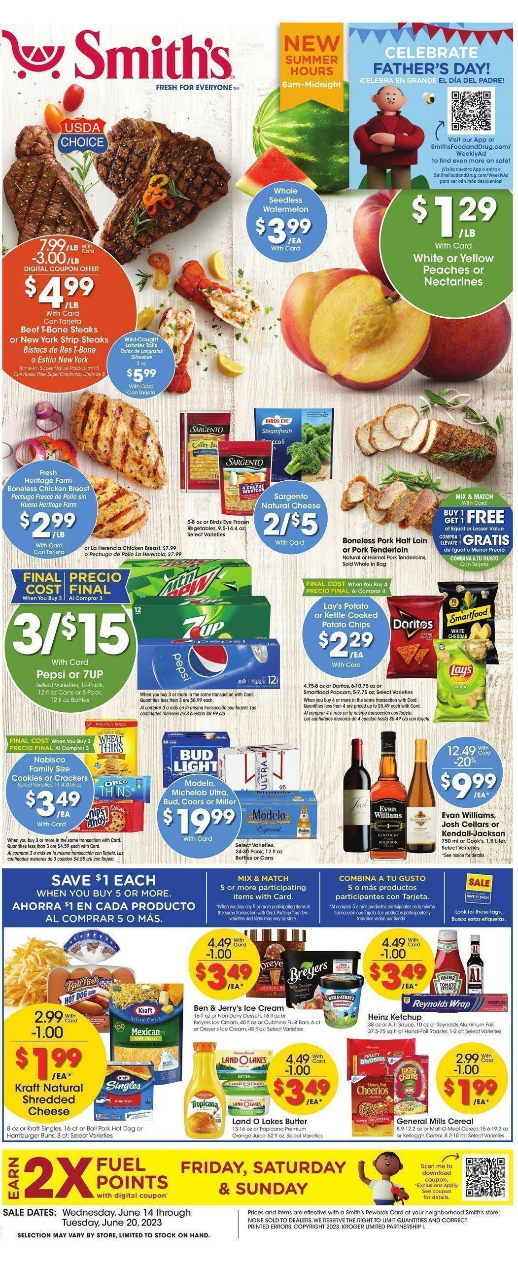 Smith's Weekly Ad from June 14