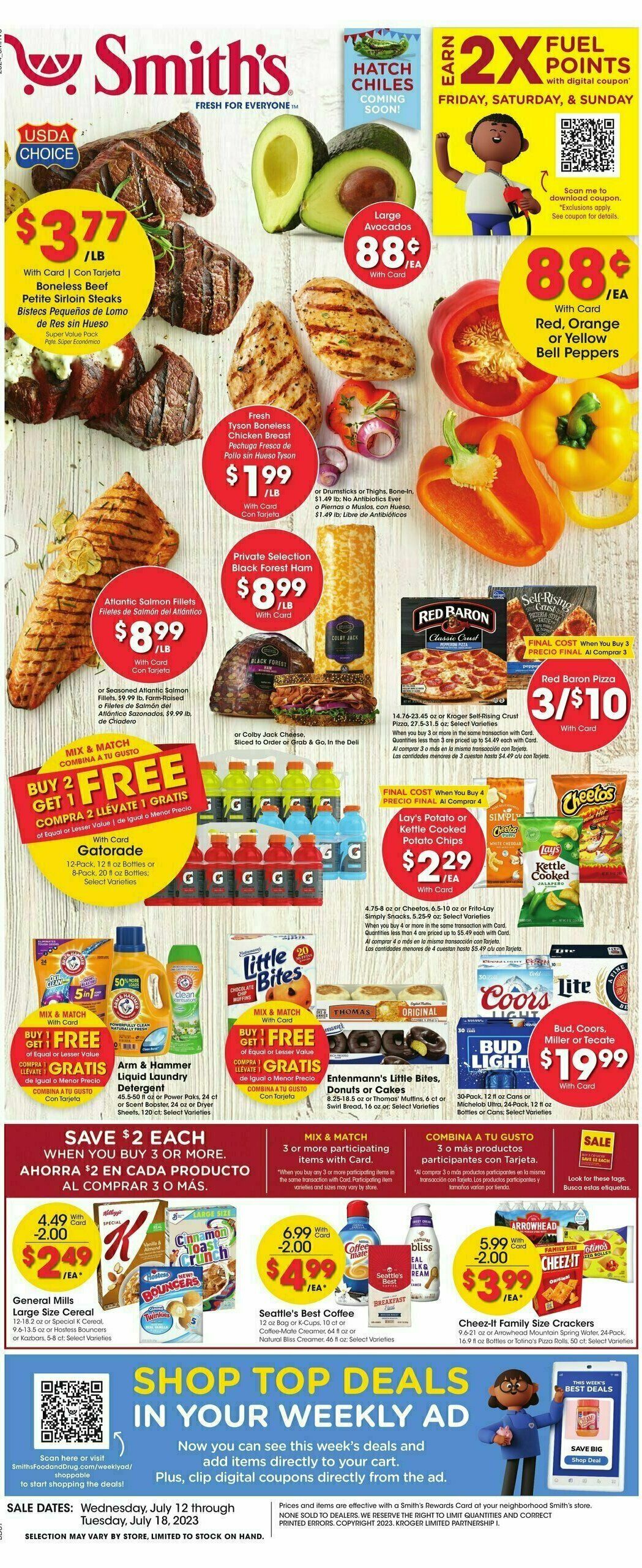 Smith's Weekly Ad from July 12