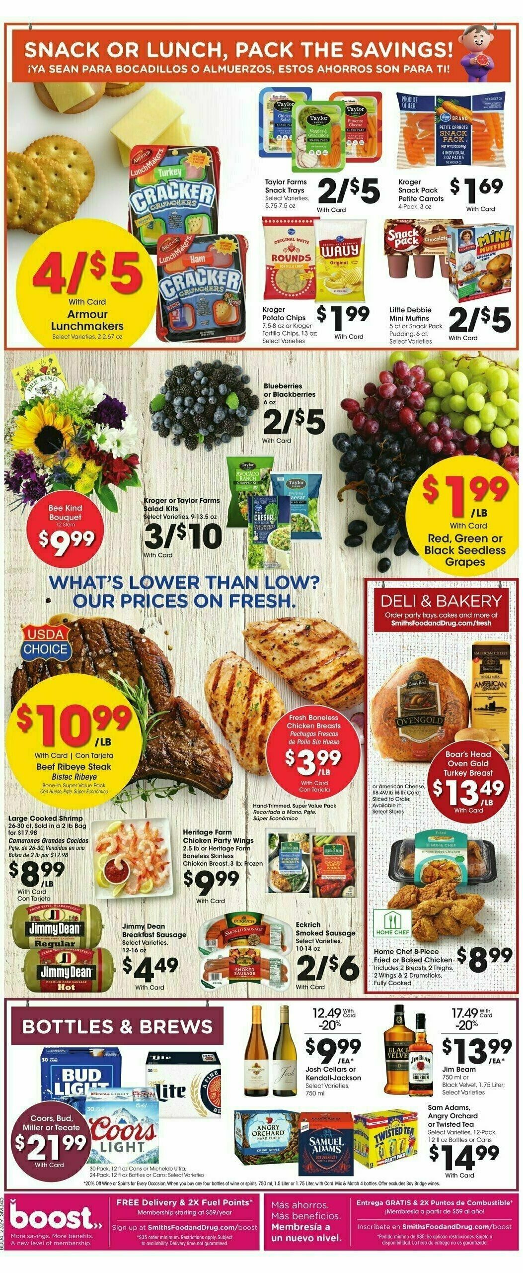 Smith's Weekly Ad from August 16
