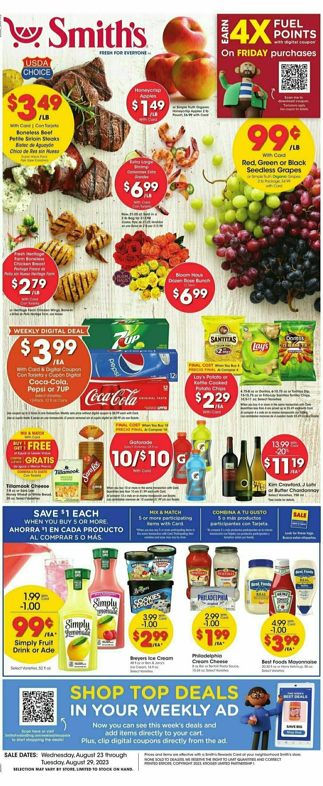 Smith's Weekly Ad from August 23