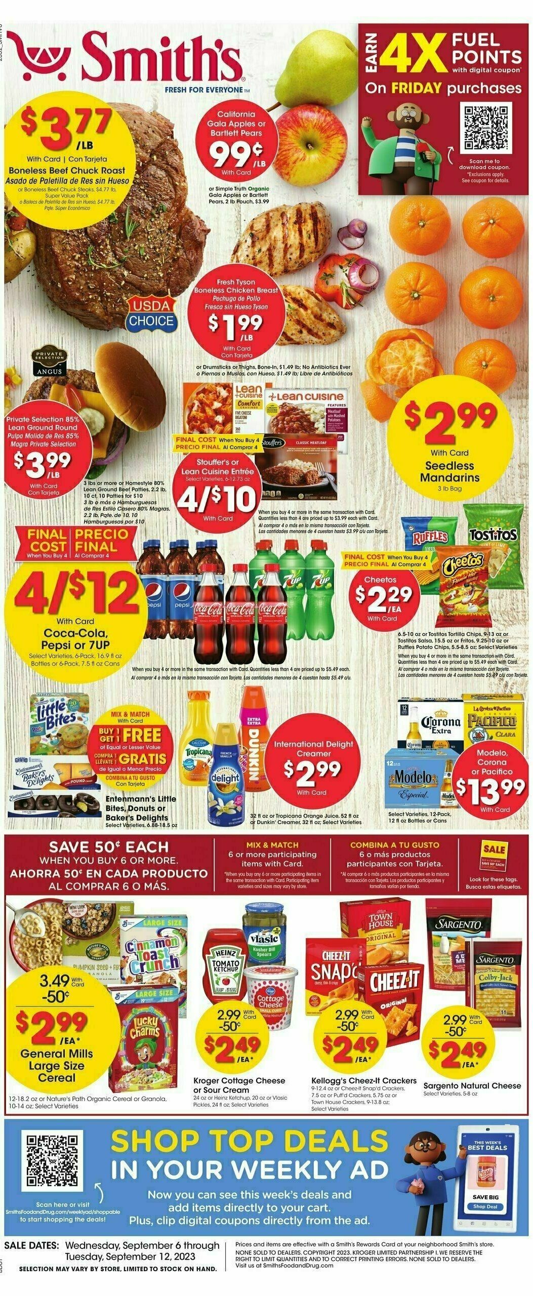 Smith's Weekly Ad from September 6