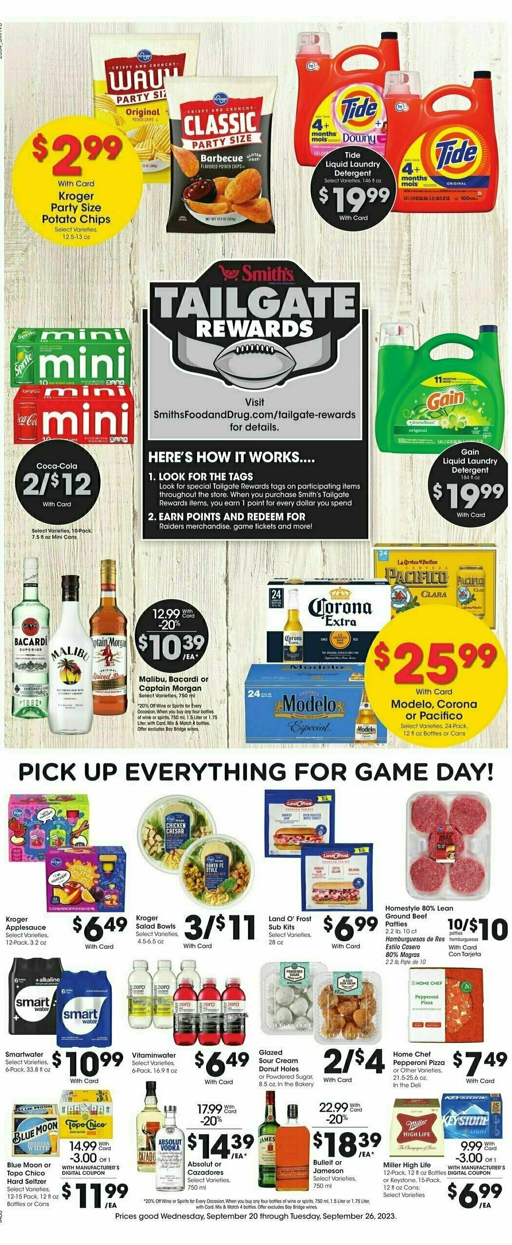 Smith's Weekly Ad from September 20