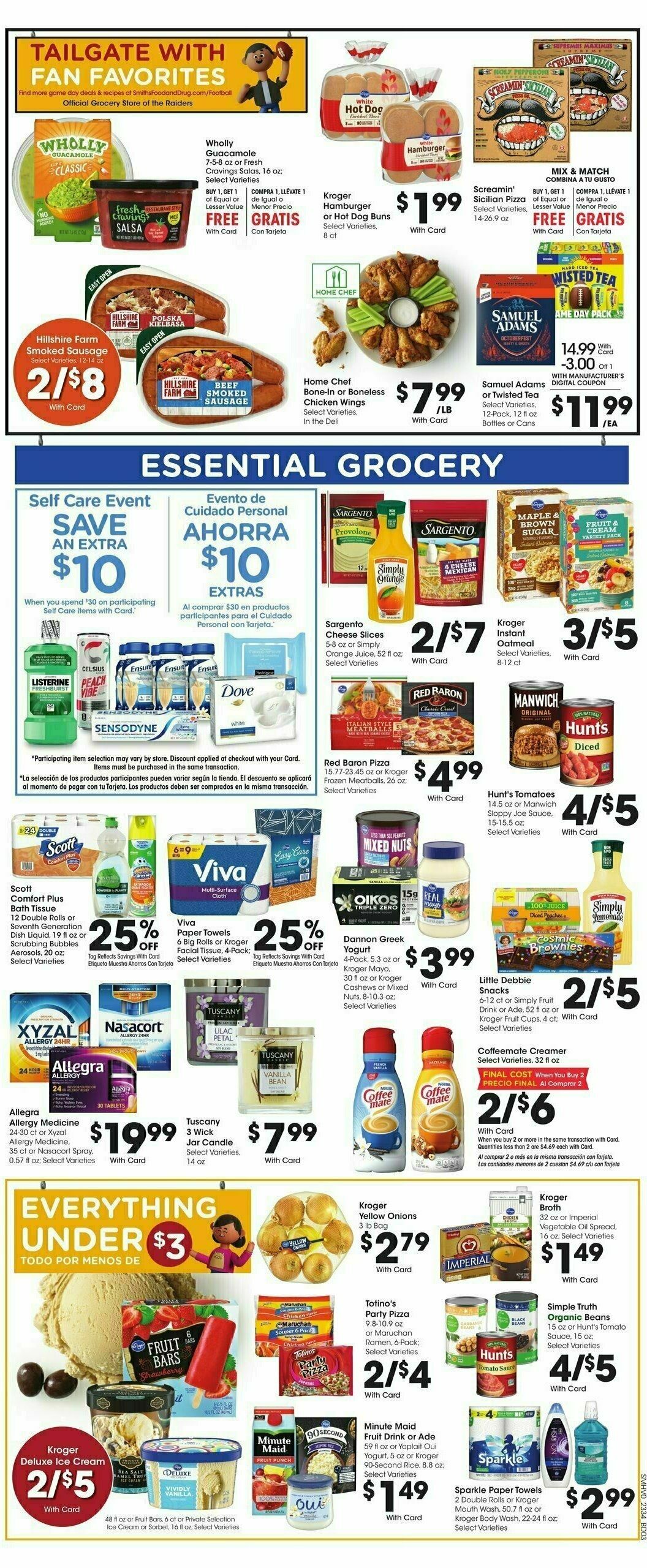 Smith's Weekly Ad from September 20